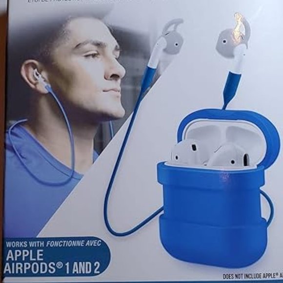 ANX 3 piece accessory Kit for Apple Airpods 1 and 2 NIB Blue - Picture 1 of 2
